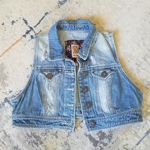 DECREE Girl's Denim Vest Size L